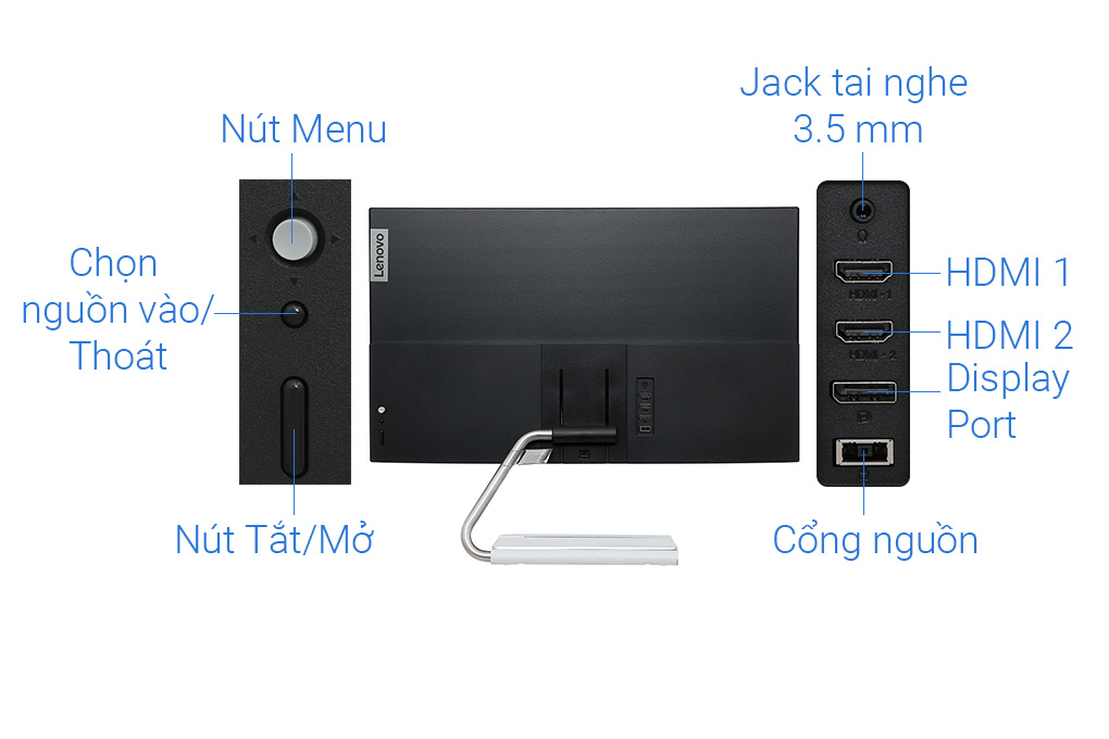 Màn hình Lenovo Q27q-20 66EFGAC3VN 27 inch 2K/75Hz/4ms-6ms Màu Đen