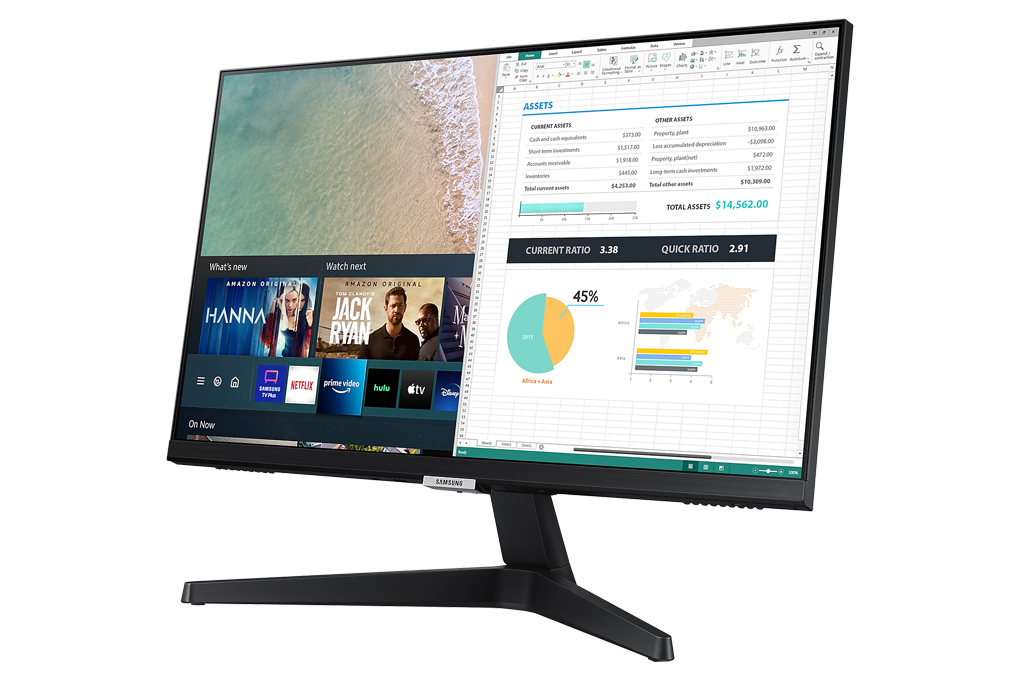 Màn hình thông minh Samsung Smart Monitor M5 24 inch Full HD - Remote (LS24AM506NEXXV)