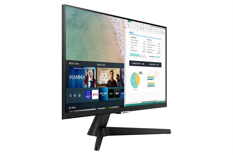 Màn hình thông minh Samsung Smart Monitor M5 24 inch Full HD - Remote (LS24AM506NEXXV) Màu Đen