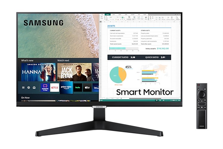 Màn hình thông minh Samsung Smart Monitor M5 24 inch Full HD - Remote (LS24AM506NEXXV) Màu Đen