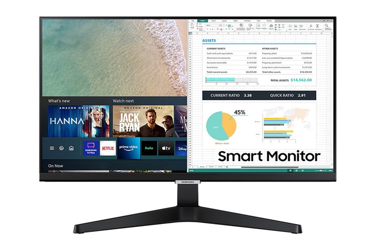 Màn hình thông minh Samsung Smart Monitor M5 24 inch Full HD - Remote (LS24AM506NEXXV) Màu Đen