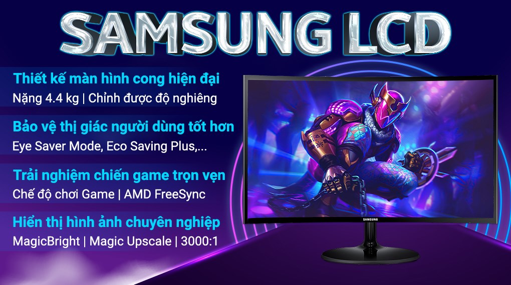 Samsung vừa ra mắt một màn hình máy tính mới, đem lại cho người dùng trải nghiệm hình ảnh tuyệt đẹp với độ phân giải cao. Màn hình máy tính Samsung còn có khả năng tự điều chỉnh độ sáng và độ tương phản để cải thiện trải nghiệm người dùng.