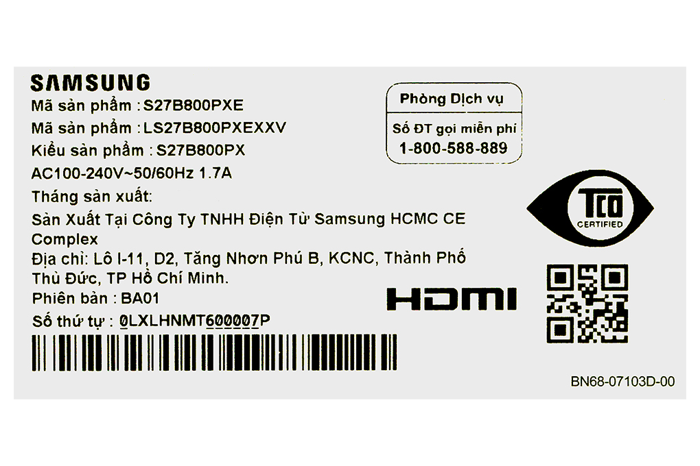 Màn hình Samsung ViewFinity S8 S80PB LS27B800PXEXXV 27 inch 4K/IPS/60Hz/5ms/HDR400/HDMI/TypeC Màu Đen