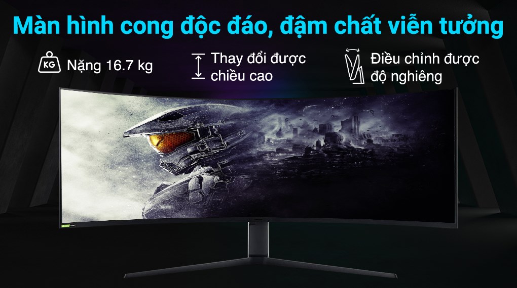 Màn hình Samsung Gaming Odyssey G9 LC49G95TSSEXXV 49 inch 4K/240Hz/5ms