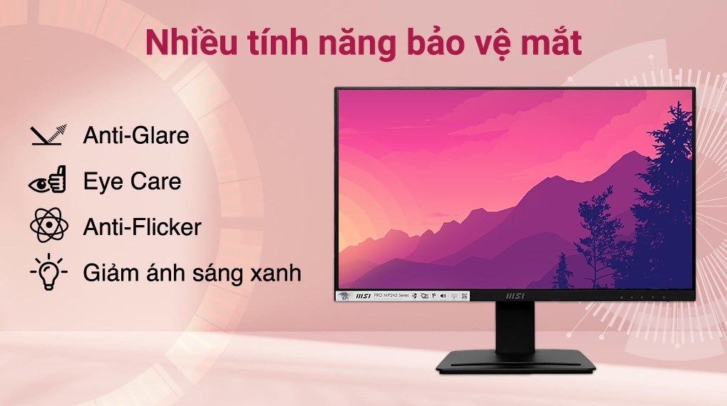 Màn hình MSI Pro MP243 23.8 inch FHD/IPS/75Hz/5ms/HDMI