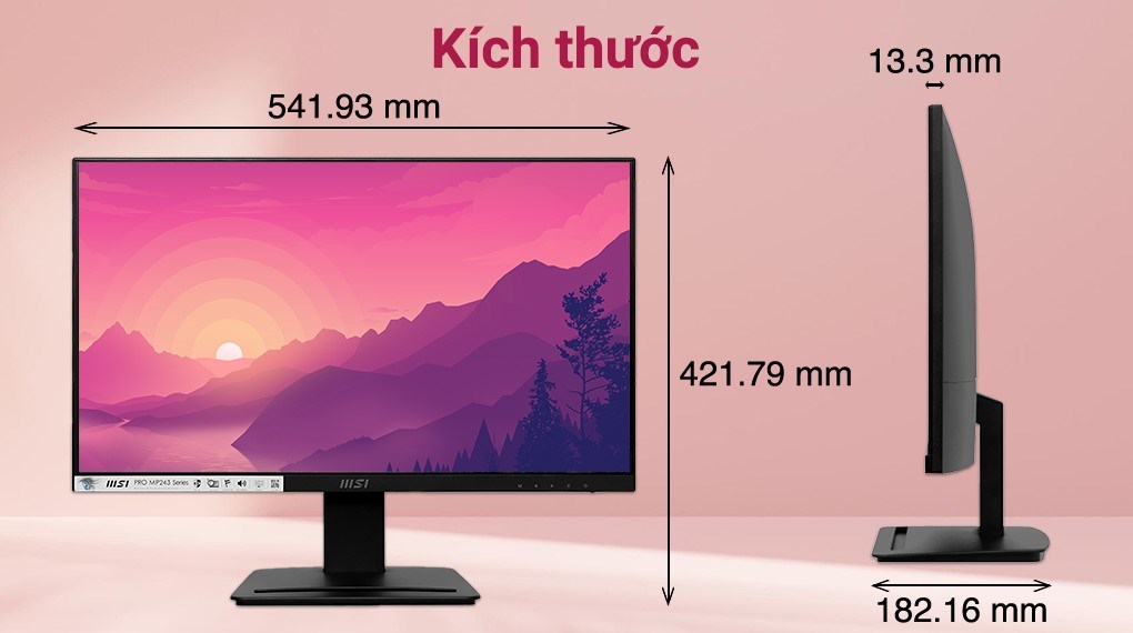 Màn hình MSI Pro MP243 23.8 inch FHD/IPS/75Hz/5ms/HDMI