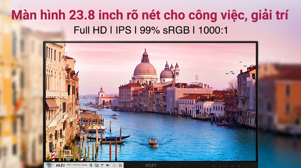 Màn hình MSI Pro MP243 23.8 inch FHD/IPS/75Hz/5ms/HDMI