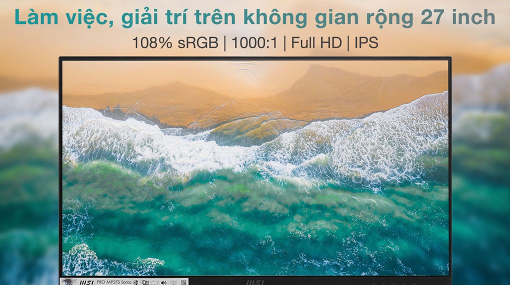 Màn hình MSI Pro MP273P 27 inch FHD/IPS/75Hz/5ms/FreeSync/HDMI