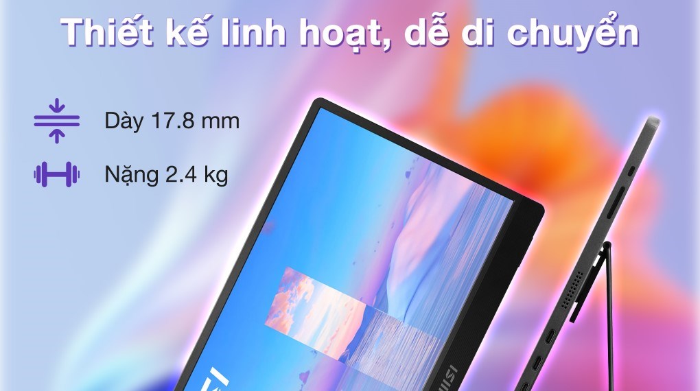 Màn hình di động MSI Pro MP161 15.6 inch FHD/IPS/60Hz/4ms/HDMI/TypeC