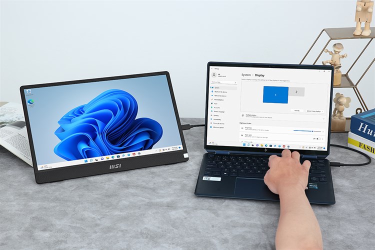 Màn hình di động MSI Pro MP161 15.6 inch FHD/IPS/60Hz/4ms/HDMI/TypeC Màu Xám