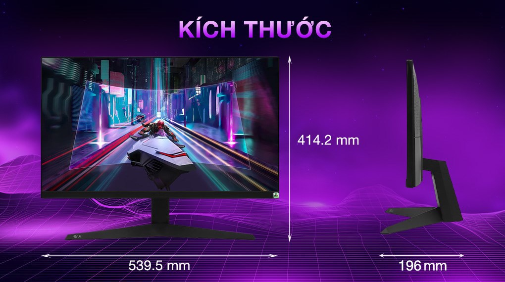 Màn hình LG Gaming UltraGear 24GQ50F-B.ATVQ 23.8 inch FHD/VA/165Hz/1ms/FreeSync/DisplayPort