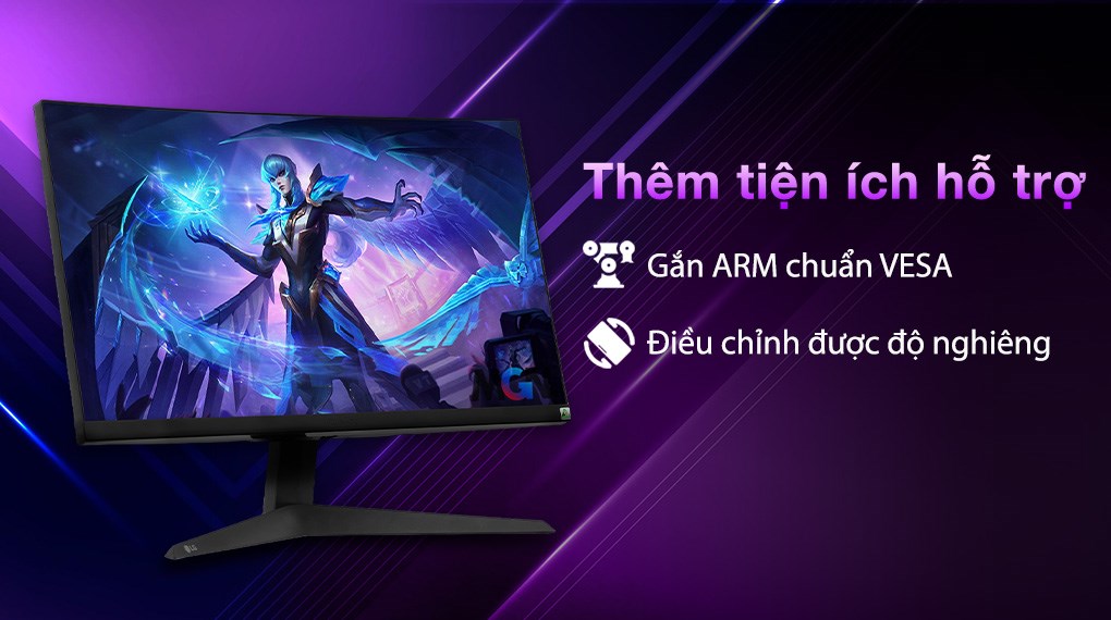 Màn hình LG Gaming UltraGear 24GQ50F-B.ATVQ 23.8 inch FHD/VA/165Hz/1ms/FreeSync/DisplayPort