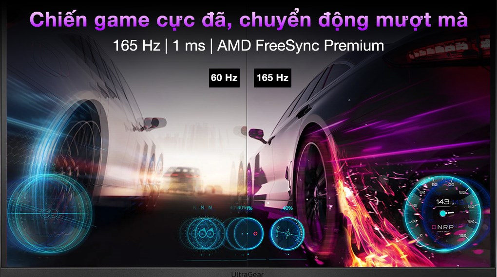 Màn hình LG Gaming UltraGear 24GQ50F-B.ATVQ 23.8 inch FHD/VA/165Hz/1ms/FreeSync/DisplayPort