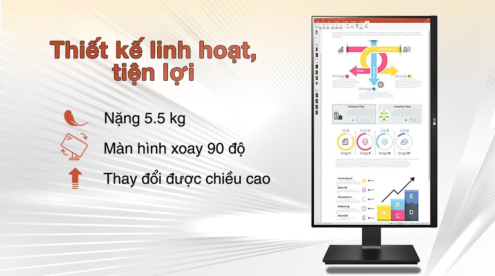 Màn hình LG 24QP750-B.ATV 23.8 inch 2K/IPS/75Hz/5ms/FreeSync/HDR10/HDMI/DisplayPort/TypeC