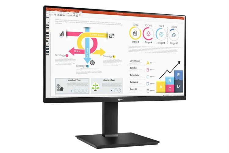 Màn hình LG 24QP750-B.ATV 23.8 inch 2K/IPS/75Hz/5ms/FreeSync/HDR10/HDMI/DisplayPort/TypeC Màu Đen