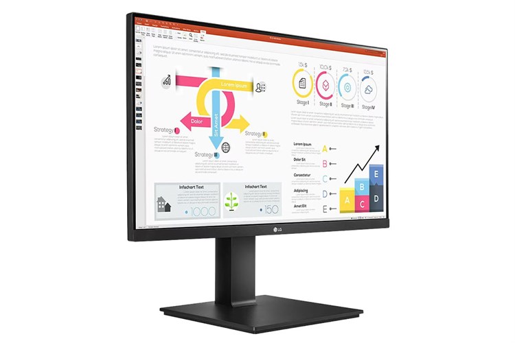 Màn hình LG 24QP750-B.ATV 23.8 inch 2K/IPS/75Hz/5ms/FreeSync/HDR10/HDMI/DisplayPort/TypeC Màu Đen