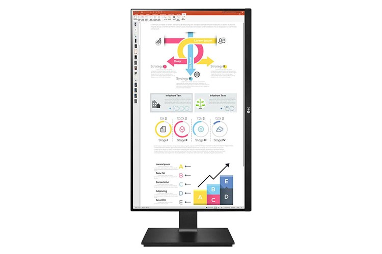 Màn hình LG 24QP750-B.ATV 23.8 inch 2K/IPS/75Hz/5ms/FreeSync/HDR10/HDMI/DisplayPort/TypeC Màu Đen