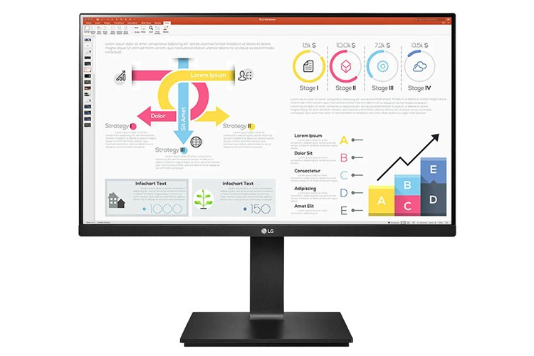 Màn hình LG 24QP750-B.ATV 23.8 inch 2K/IPS/75Hz/5ms/FreeSync/HDR10/HDMI/DisplayPort/TypeC Màu Đen