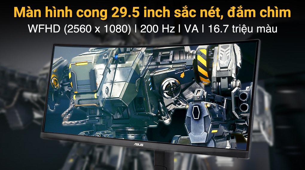 Màn hình Asus TUF Gaming VG30VQL1A 29.5 inch FHD/VA/200Hz/1ms/FreeSync/HDMI/DisplayPort/USB
