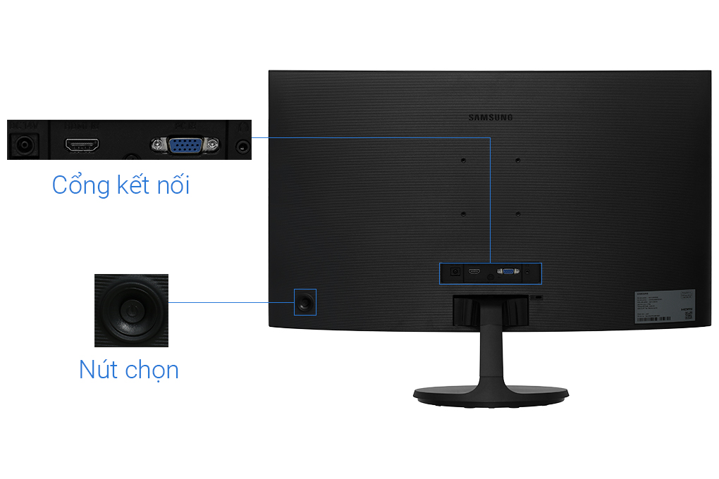 Màn hình cong Samsung S3 S36C LS27C360EAEXXV 27 inch FHD/VA/FreeSync/75Hz/4ms/HDMI Màu Đen
