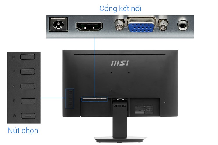 Màn hình MSI PRO MP223 21.45 inch FHD/VA/100Hz/1ms/HDMI Màu Đen