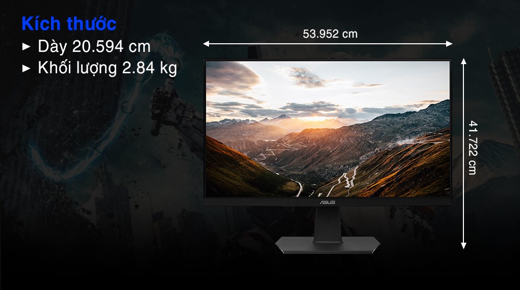 Màn hình Asus VA24EHF 23.8 inch FHD/IPS/100Hz/1ms/HDMI