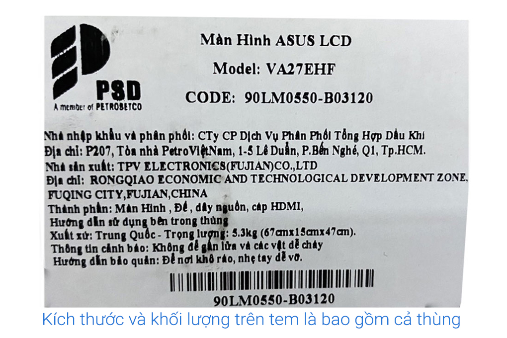 Màn hình Asus VA27EHF 27 inch FHD/IPS/100Hz/1ms/HDMI - 8