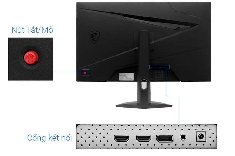 Màn hình MSI Gaming G274F 27 inch FHD/Rapid IPS/180Hz/1ms/HDMI Màu Đen