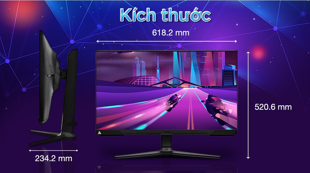 Màn hình Gaming Samsung Odyssey G5 G51C LS27CG510EEXXV 27 inch 2K/VA/165Hz/1ms/FreeSync/HDR10/DisplayPort