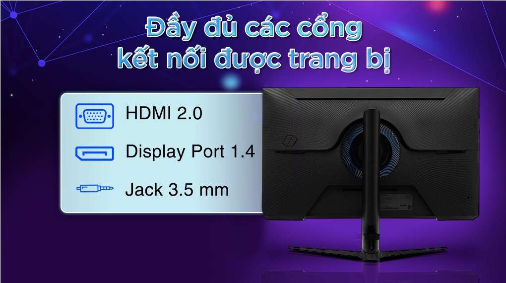 Màn hình Gaming Samsung Odyssey G5 G51C LS27CG510EEXXV 27 inch 2K/VA/165Hz/1ms/FreeSync/HDR10/DisplayPort