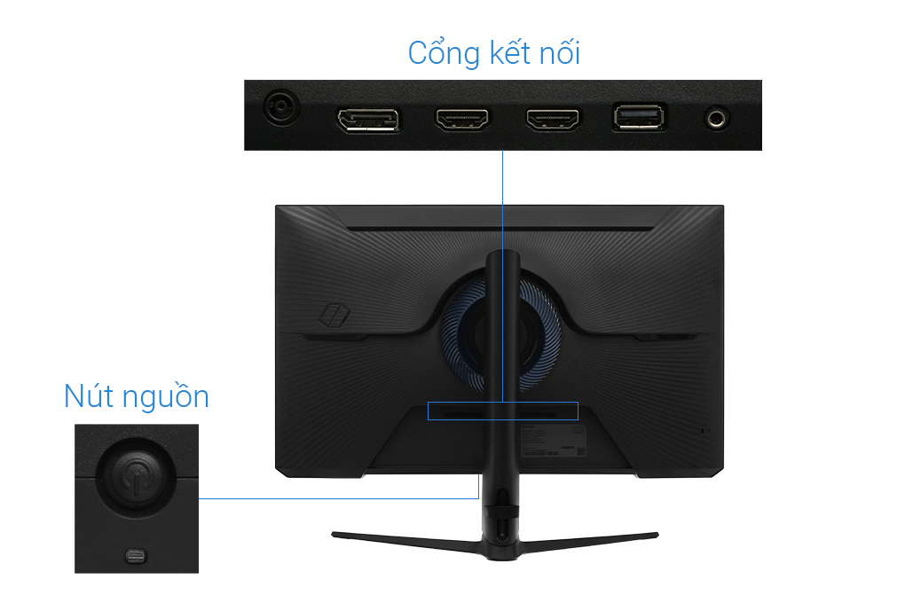 Màn hình Gaming Samsung Odyssey G5 G51C LS27CG510EEXXV 27 inch 2K/VA/165Hz/1ms/FreeSync/HDR10/DisplayPort Màu Đen
