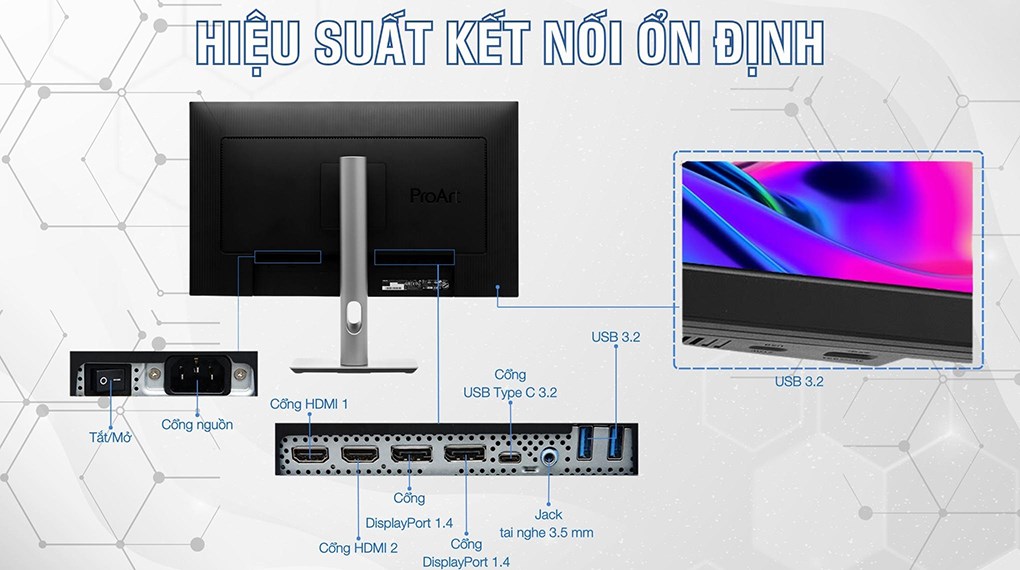 Màn hình Asus ProArt PA279CRV 27 inch 4K IPS/60Hz/5ms/DisplayPort/HDMI/TypeC