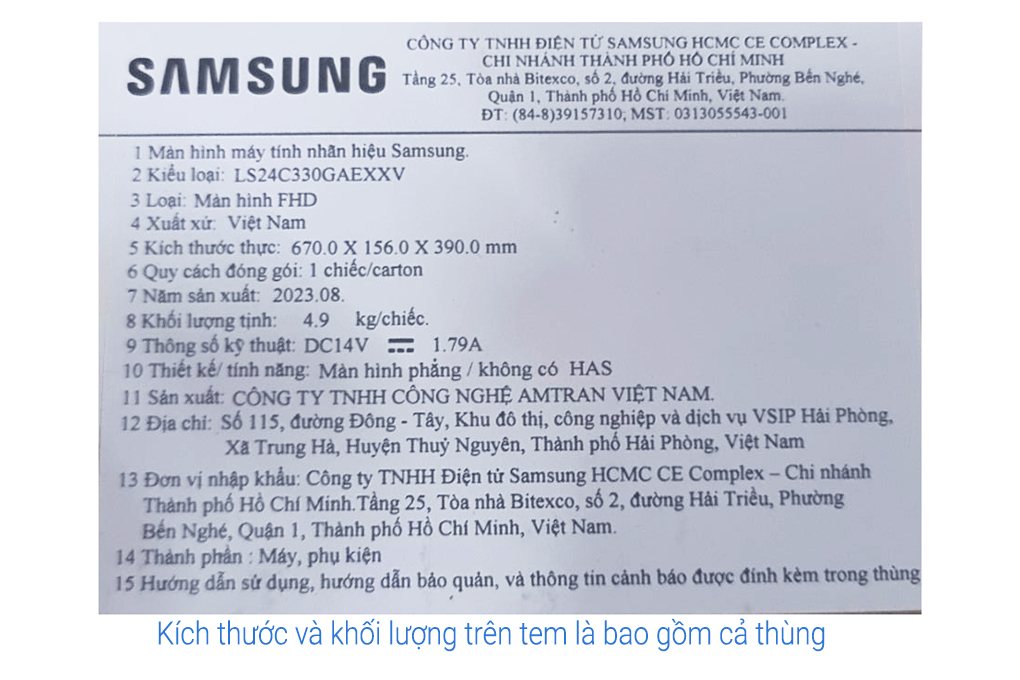 Màn hình Samsung S3 S33GC LS24C330GAEXXV 24 inch FHD/IPS/100Hz/4ms/HDMI/FreeSync Màu Đen