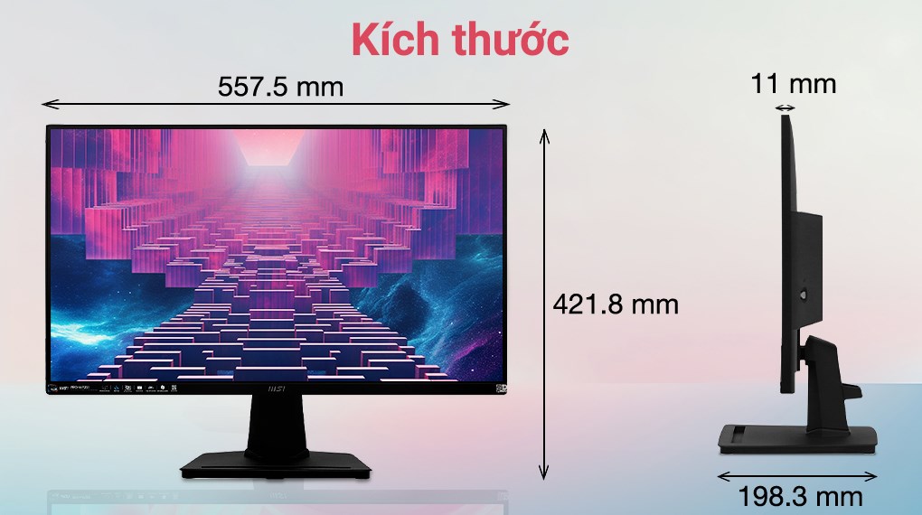 Màn hình MSI PRO MP251 24.5 inch FHD/IPS/100Hz/1ms/HDMI