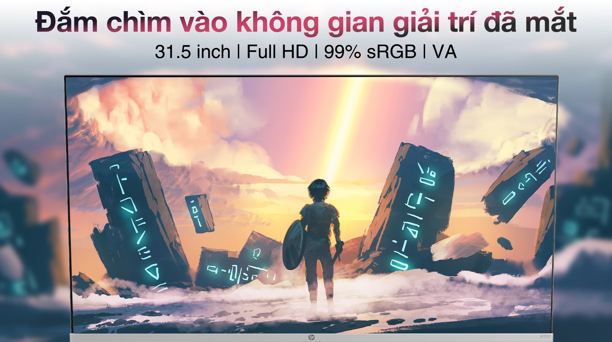 Màn hình HP M32f 32 inch FHD/VA/75Hz/7ms/FreeSync/HDMI/VGA