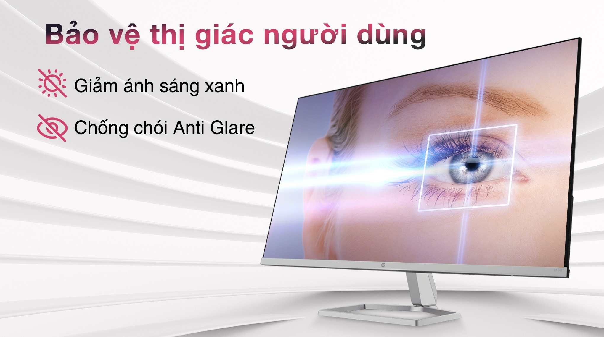 Màn hình HP M32f 32 inch FHD/VA/75Hz/7ms/FreeSync/HDMI/VGA