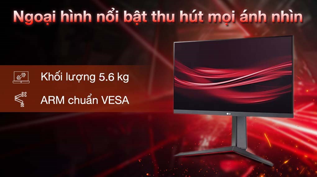 Màn hình LG Gaming 27GN65R-B.ATV 27 inch FHD/IPS/144Hz/1ms/FreeSync/HDMI