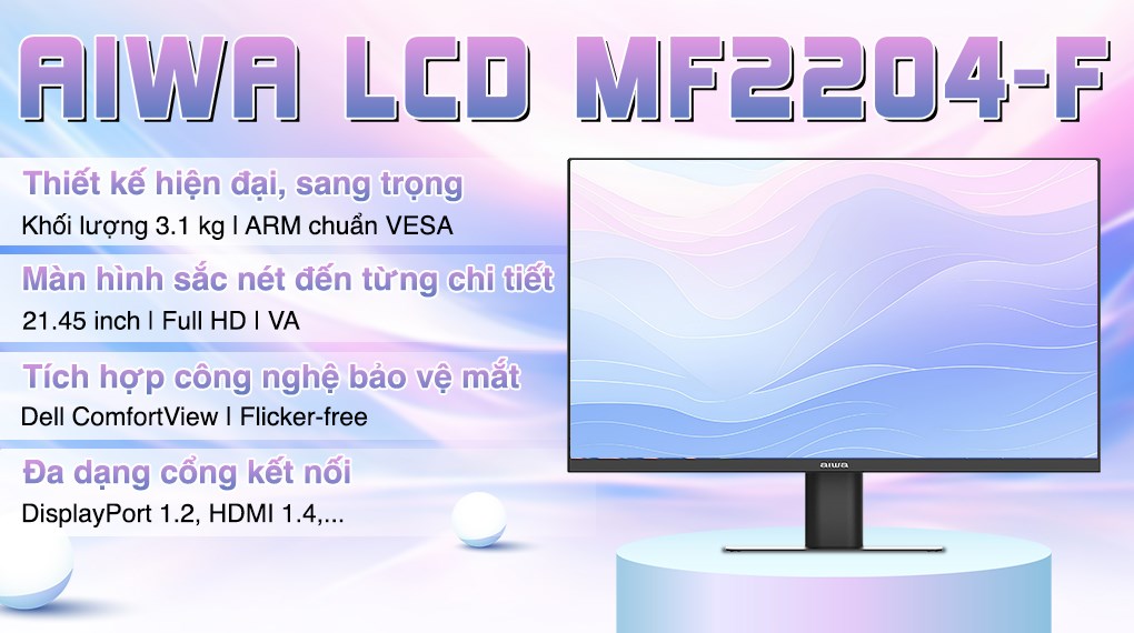 Màn hình Aiwa MF2204-F 21.45 inch FHD/IPS/75Hz/5ms/HDMI