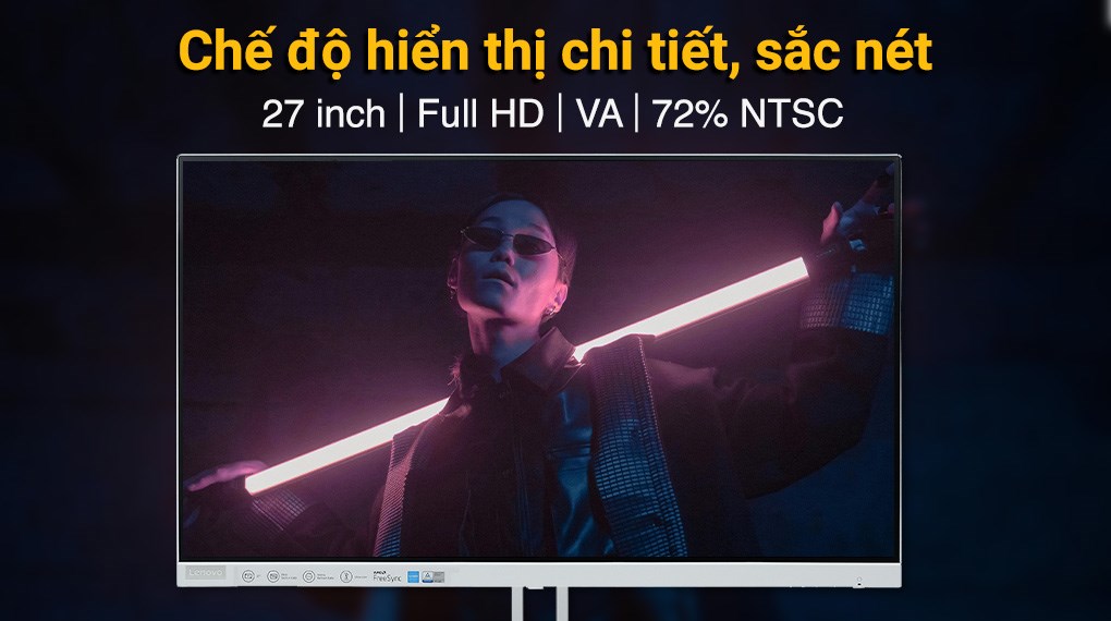 Màn hình Lenovo L27e-40 27 inch FHD/VA/100Hz/4ms/FreeSync/HDMI (67ACKAC4VN)