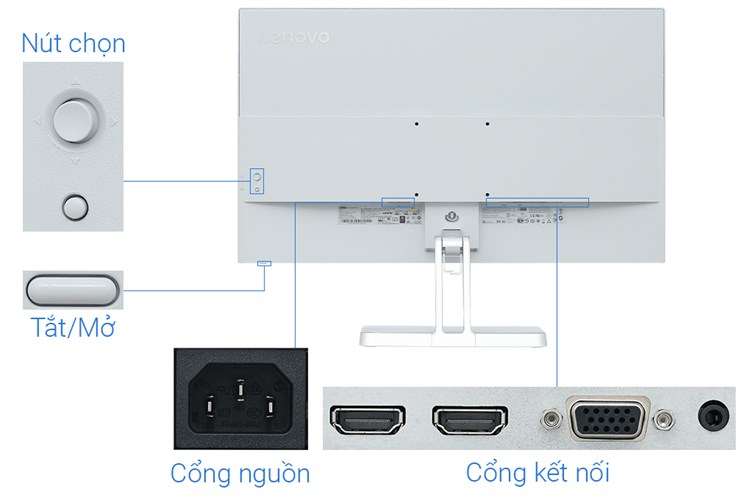 Màn hình Lenovo L27e-40 27 inch FHD/VA/100Hz/4ms/FreeSync/HDMI (67ACKAC4VN) Màu Bạc
