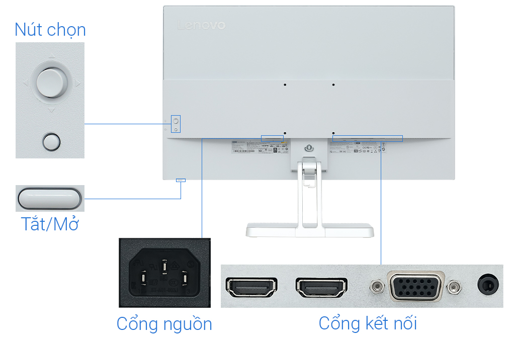Màn hình Lenovo L27e-40 27 inch FHD/VA/100Hz/4ms/FreeSync/HDMI (67ACKAC4VN) - 6