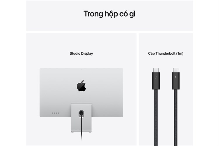 Apple Studio Display 27 inch 5K Kính Nano Chân Đế Cố Định Độ Cao (MMYW3SA/A) Màu Bạc