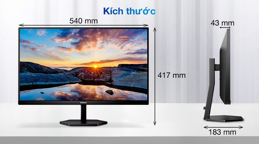 Màn hình Philips 24E1N3300A 23.8 inch FHD/IPS/75Hz/4ms/HDMI/TypeC
