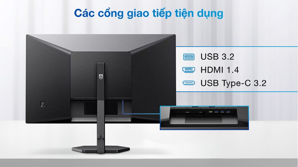Màn hình Philips 24E1N3300A 23.8 inch FHD/IPS/75Hz/4ms/HDMI/TypeC