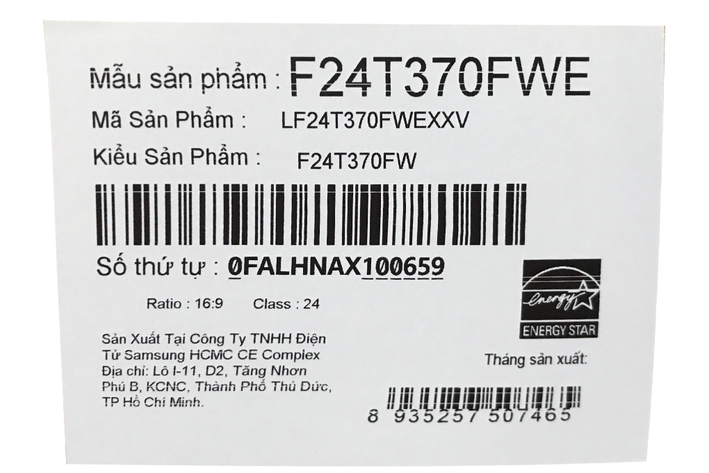 Màn hình Samsung T37F LF24T370FWEXXV 24 inch FHD/IPS/75Hz/5ms/HDMI Màu Đen