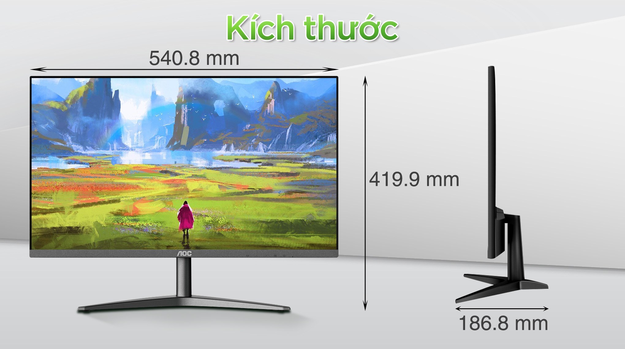 Màn hình AOC 24B1XH2/74 23.8 inch FHD/IPS/100Hz/4ms/HDMI/VGA - 3