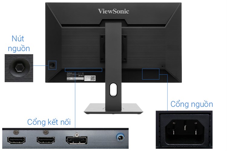 Màn hình Viewsonic Gaming VX2758A-2K-PRO-2 27 inch 2K/IPS/170Hz/1ms/DisplayPort Màu Đen