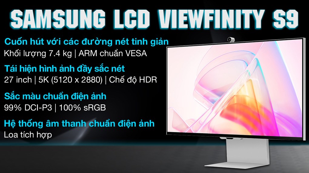 Màn hình Samsung ViewFinity S9 LS27C900PAEXXV 27 inch 5K/IPS/60Hz/5ms/TypeC