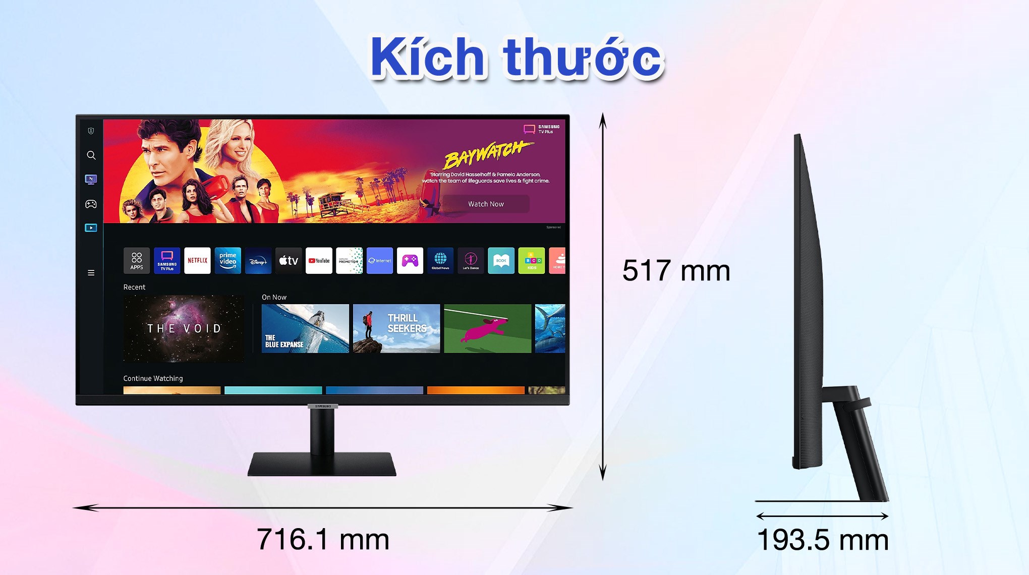Màn hình thông minh Samsung M7 LS32BM700UEXXV 32 inch 4K/VA/60Hz/4ms/HDMI/Remote