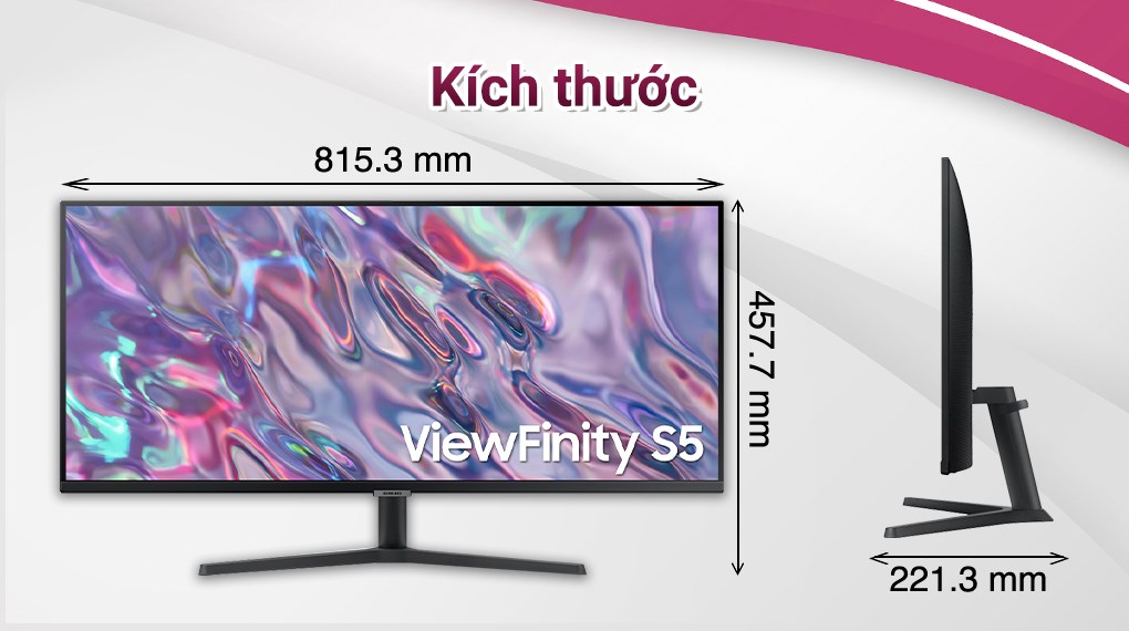 Màn hình Samsung ViewFinity S5 S50GC LS34C500GAEXXV 34 inch 3K/VA/100Hz/5ms/HDMI